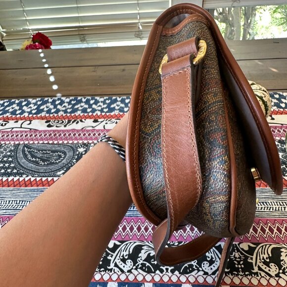 Valentino Garavani Paisley Small Canvas Coated and Leather Crossbody, Vintage - Picture 5 of 13